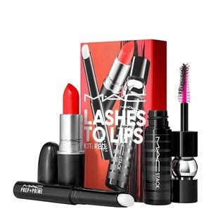 MAC LASHES TO LIPS KIT RED Lady Danger